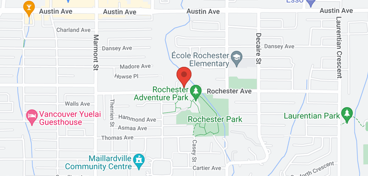 map of 1261 ROCHESTER AVENUE